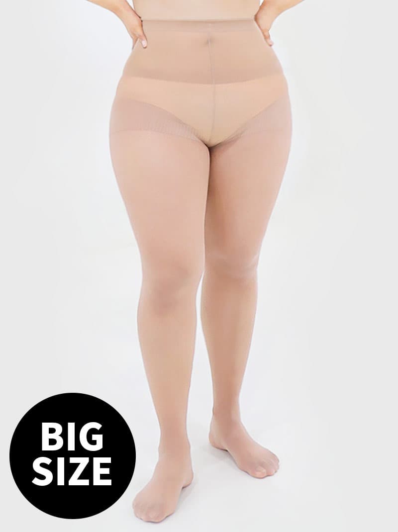 30D 기능성 빅사이즈 착압 스타킹 — 피팅 컷